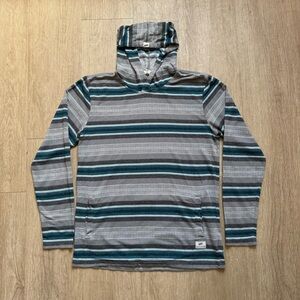 Striped Vans Hooded Long Sleeve Shirt